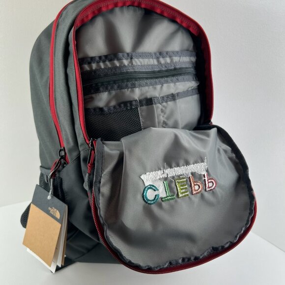 The North Face Groundwork Backpack CTEPP Logo 29L Laptop Sleeve Padded Grey Red - Picture 7 of 14